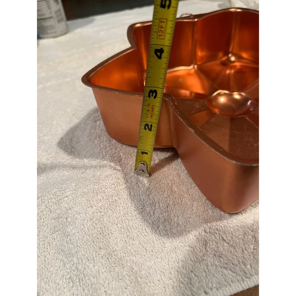 Vintage Copper Star Cake Mold Hanging Wall Decor Gelatin Tin 10.5 Inch